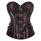 Purple retro Gothic dresses, ladies' body, waist top