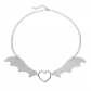 Retro animal bat wings vampire leather love necklace necklace Halloween jewelry neck with collarbone chain