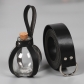 Explosion medieval Cavaliers leather belt belt transparent glass magic bottle