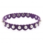 Personalized imitation pearl rivet leather heart necklace trendy cool stainless steel snap neck strap clavicle necklace