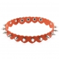 New style leather heart necklace punk personality trend peach heart spike necklace neck strap clavicle necklace