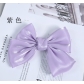 Hand-tied large bow satin headdress hair accessories new wholesale solid color ribbon