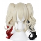 Suicide Squad Harley Quinn Joker Gradual COSplay Wig Harleen Quinzel Joker
