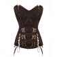 Retro-style waist-cinching vest, steampunk style, steel-boned shapewear, sexy tummy-control corset, court style.