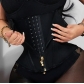 Double-layer steel frame royal waist trainer zipper sports waist support shaping belt latex abdominal binder