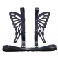 New European and American style PU leather angel butterfly wing suspender straps with laser seven-color reflective restraint body straps and shoulder straps