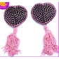Tassel Round Silicone Nipple Stickers, Sexy Women's Breast Stickers, Elegant and Sexy Sequined Nipples