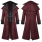 New European and American medieval Halloween coat/jacket, retro outerwear, men's gothic dark costume