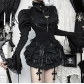 Dark-themed halter-neck vest layered with other garments - 2025 new Christmas cosplay top with a pure and alluring feel.