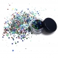 European and American style GLITTER laser sequins glitter powder beauty makeup accessories music festival party makeup face stickers powder