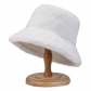 Rabbit fur hat for women autumn and winter all-match fisherman hat Korean style new style plush basin hat trendy personality ear protection warm bucket hat