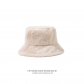 Rabbit fur hat for women autumn and winter all-match fisherman hat Korean style new style plush basin hat trendy personality ear protection warm bucket hat