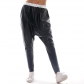 Drop crotch pants street fashion harem pants trend fat people large size loose versatile baggy pants