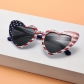 Love heart sunglasses sun protection peach heart glasses glitter crystal sunglasses SUNGLASSES