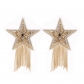 Five-pointed star chest stickers tassel bio-latex stickers rhinestones anti-exposure stickers