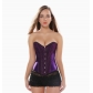 Corset hot sale with pink fashionable satin steel buckle body shaping garment