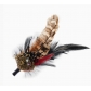 Handmade Gothic Feather Gear Brooch Punk Lolita Retro Corsage Hairpin Dual Use