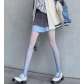 Lolita Japanese girl style white peach pink gradient stockings net red black silk color thin pants with skirt pure desire