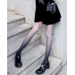 Lolita Japanese girl style white peach pink gradient stockings net red black silk color thin pants with skirt pure desire