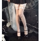 Polka dot bow black stockings female summer ultra-thin over-the-knee stockings JK black sexy pure desire style white silk