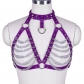 European and American trendy sexy fashion leather body chain set leather tassel belt belt integrated strap