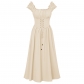 New Christmas clothing medieval retro court dress women's waist ruffle short-sleeved dress