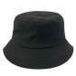 Direct selling double-sided bucket hat embroidery printing men and women solid color flat top bucket hat bucket hat