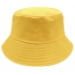 Direct selling double-sided bucket hat embroidery printing men and women solid color flat top bucket hat bucket hat