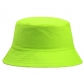 Direct selling double-sided bucket hat embroidery printing men and women solid color flat top bucket hat bucket hat