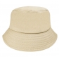 Direct selling double-sided bucket hat embroidery printing men and women solid color flat top bucket hat bucket hat