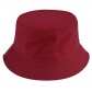 Direct selling double-sided bucket hat embroidery printing men and women solid color flat top bucket hat bucket hat