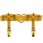 European and American Harajuku punk Gothic gold heart-shaped leather hand-rivet leg ring personality street dance thigh garter