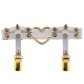 European and American Harajuku punk Gothic gold heart-shaped leather hand-rivet leg ring personality street dance thigh garter