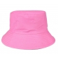 Direct selling double-sided bucket hat embroidery printing men and women solid color flat top bucket hat bucket hat