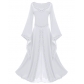 2025 New European and American Medieval Retro Lace Dress Gothic Trumpet Sleeve Dress Stage Performance Clothes