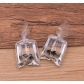 1pcs 8 colors 24*53MM DIY transparent resin simulation goldfish clownfish pocket pendant jewelry accessories