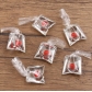 1pcs 8 colors 24*53MM DIY transparent resin simulation goldfish clownfish pocket pendant jewelry accessories