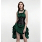 New European and American Halloween dark Gothic lace suspenders sexy dress Desirable and fairy drawstring skirt for women