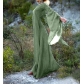 New party long-sleeved round neck belt ladies dress Halloween women's dress long skirt