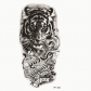 Waterproof tattoo stickers wolf head totem Arabic text tattoo stickers