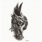 Waterproof tattoo stickers wolf head totem Arabic text tattoo stickers