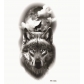 Waterproof tattoo stickers wolf head totem Arabic text tattoo stickers