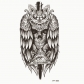 Waterproof tattoo stickers wolf head totem Arabic text tattoo stickers
