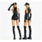 Halloween costumes policewoman police uniform tight jumpsuit nightclub bar European and American hot girl costume