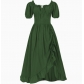 Medieval new retro irregular dress Renaissance stage costume dress women's skirt