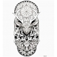 Flower arm tattoo stickers Waterproof half arm tattoo