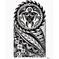 Flower arm tattoo stickers Waterproof half arm tattoo
