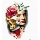 Flower arm tattoo stickers Waterproof half arm tattoo