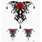 Flower arm tattoo stickers Waterproof half arm tattoo