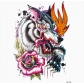 Flower arm tattoo stickers Waterproof half arm tattoo